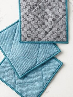 Norwex EnviroScrub LE Graphite Teal  Set of 3 NWT